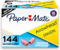 Paper Mate Arrowhead Pink Pearl Cap Erasers, Homeschool, Teacher Supplies by Unknown