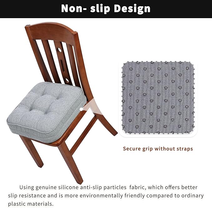 GOFORIT Memory Foam Seat Cushion，Kitchen Chair Cushions - Image 4