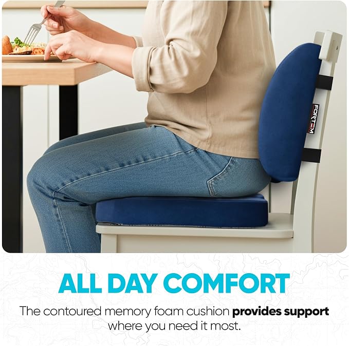FORTEM Seat Cushion, Office Chair Cushion, Lumbar Support Pillow - Image 5