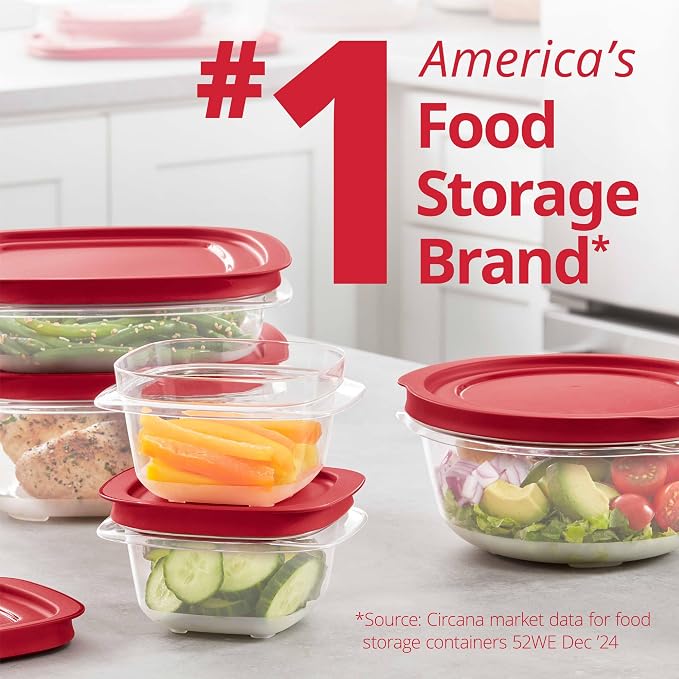 Rubbermaid EasyStore Containers, 38-Piece Set, Food Storage Containers - Image 5