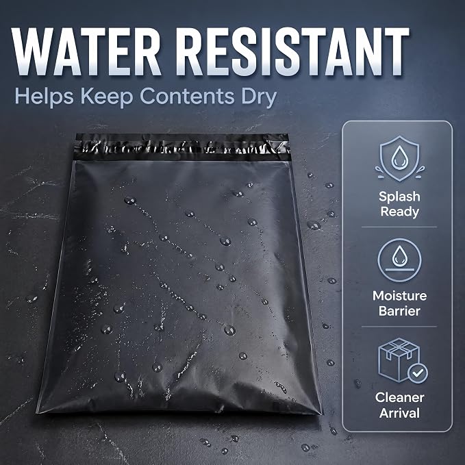 19"x24" Poly Mailers，Black Shipping and Envelope Bags Pack of 12 - Image 3