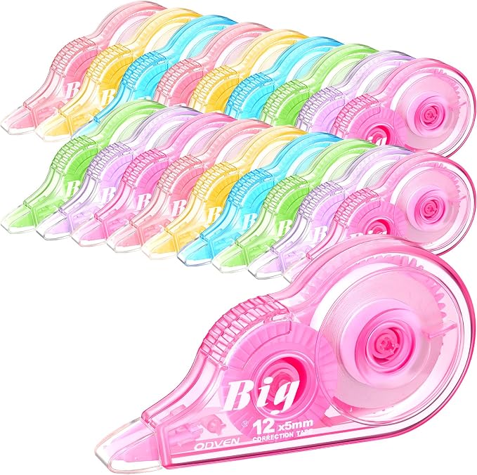 Yexiya 18 Pcs Correction Tape, Colorful Original Correction Tape White Wide by Yexiya