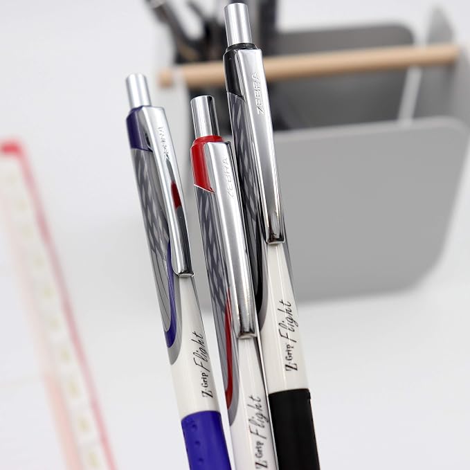 Zebra Pen Z-Grip Flight Retractable Ballpoint Pen, Bold Point 1.2mm, School - Image 7