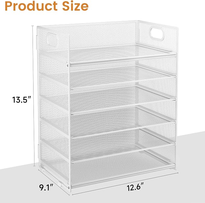 Subekyu 6 Tier Paper Organizer for Desk - Image 6