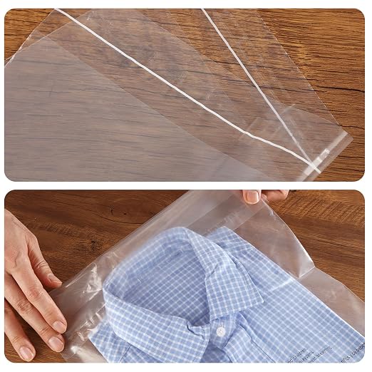 iMailer - 100 Count - 14" x 20" Clear Plastic Poly Bags - Image 4