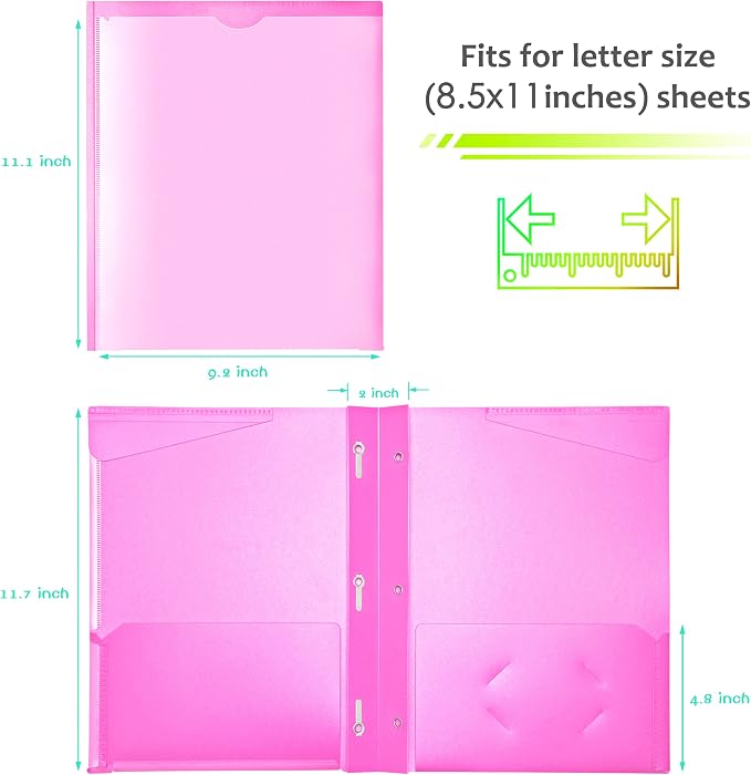 WOT I Heavy Duty Folders with Clear Front Pockets - Image 6