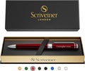 Scriveiner Personalized Deep Crimson Red Ballpoint Pen by Scriveiner
