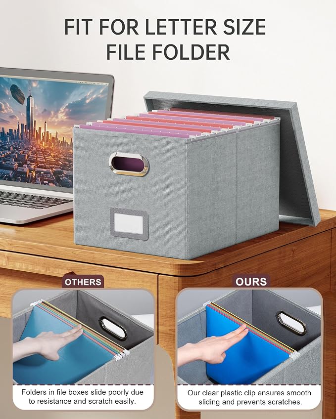 Oterri File Organizer, File Box, File Cabinet - Image 4
