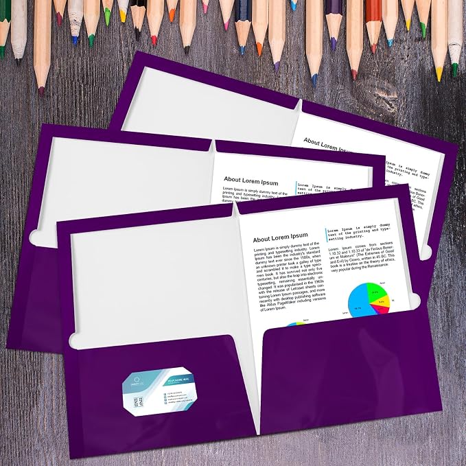 Yeaqee 100 Pack Folders Bulk - Image 5