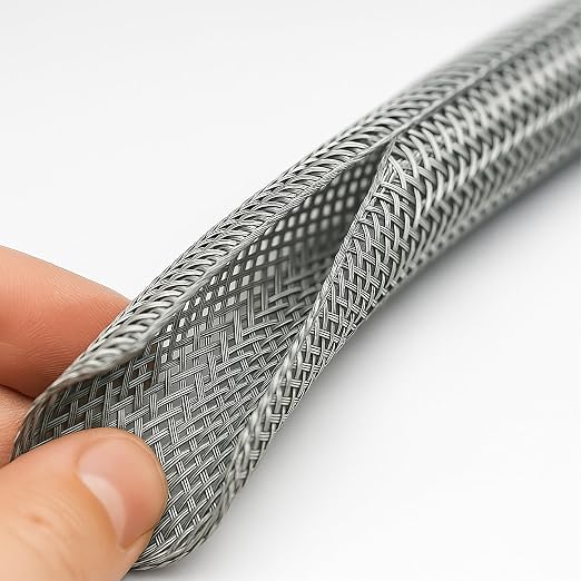 Electriduct 1/2" Hook Self Closing Sleeve Braid Wrap Around Sleeving Flame - Image 2