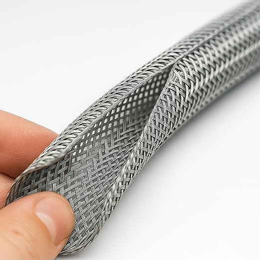 Electriduct 1/8" Hook Self Closing Sleeve Braid Wrap Around Sleeving Flame - Image 2