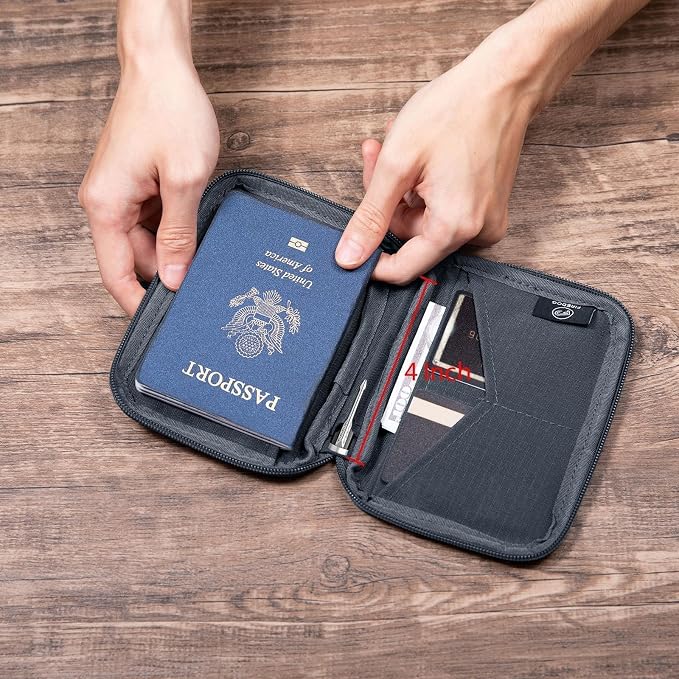 FIREDOG Passport Holder for Travel, RFID Blocking Passport Holder & Travel - Image 4