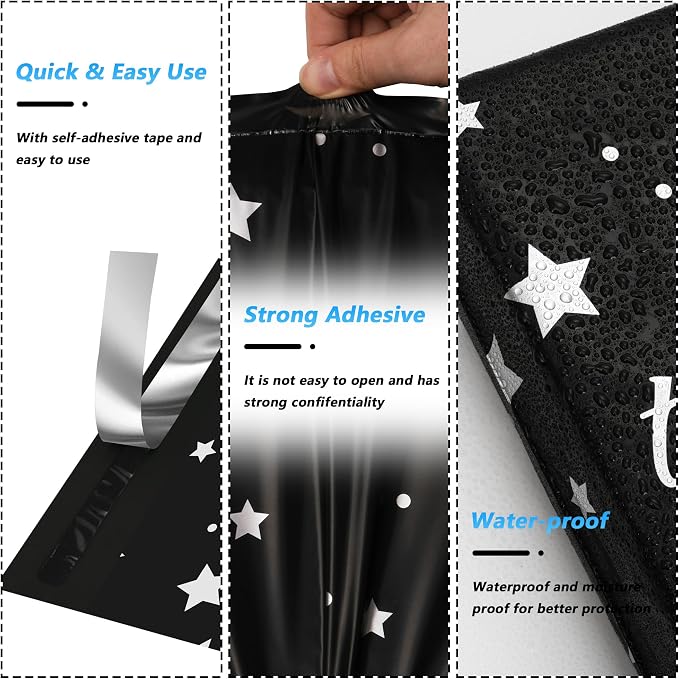 Thank You Poly Mailer 6x9 Inch 100 Pcs, Waterproof and Tear-Resistant Shipping - Image 3
