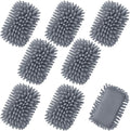 Zonon 8 Pieces Dry Erase Eraser Microfiber Shag Washable Whiteboard Eraser by Zonon