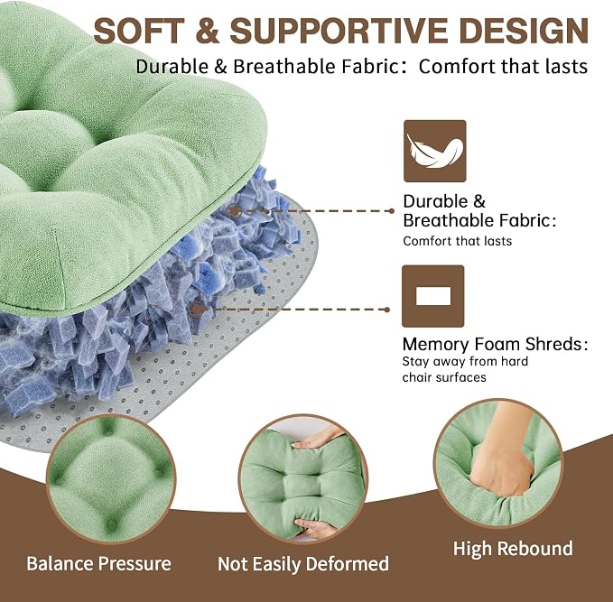 BETU Chair Cushions for Dining Chairs Set of 6, 3.5" Thick Kitchen Table Chair - Image 8
