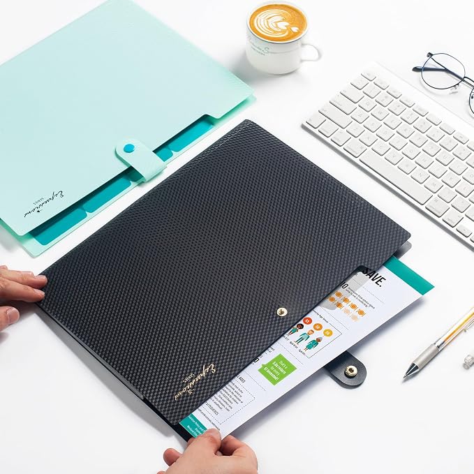 Sooez Accordion File Organizer 8 Pocket, Expanding File Folder - Image 6