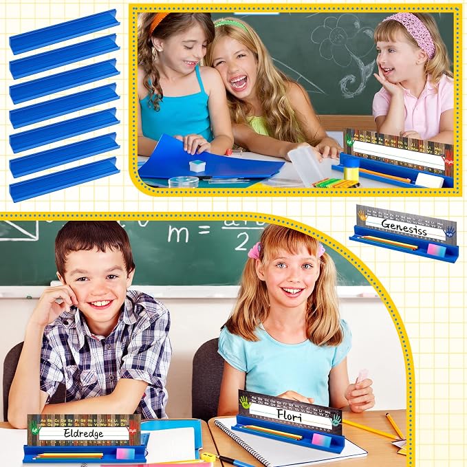 PerKoop 30 Pcs Classroom Desk Name Plates Holder - Image 6