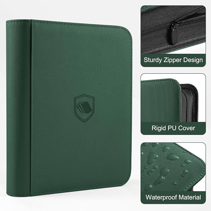 Toploader Binder, Holds 160 Toploaders, 100 Toploaders INCLUDED, 4-Pocket PU - Image 3