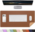 AFIING Leather Desk Mat 35.4" x 17", Large Mouse Pad, Non-Slip & Waterproof by AFIING