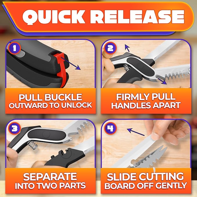 6-in-1 Cutting Board Scissors - Image 5