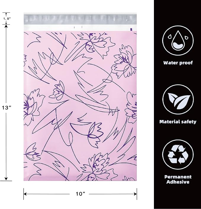 POLYSELLS 100pcs 10x13 Inches Poly Mailers Waterproof & Tear Resistant Mailing - Image 7