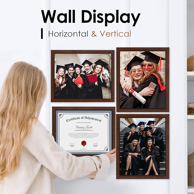 FIXSMITH 8.5x11 Diploma Frame, 6 Pack Certificate Frame - Image 5