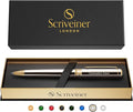 Scriveiner Personalized Silver Chrome Ballpoint Pen by Scriveiner