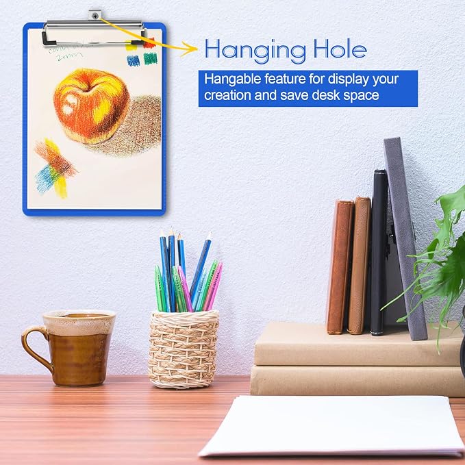 2 PCS Blue Plastic Clipboard - Image 6