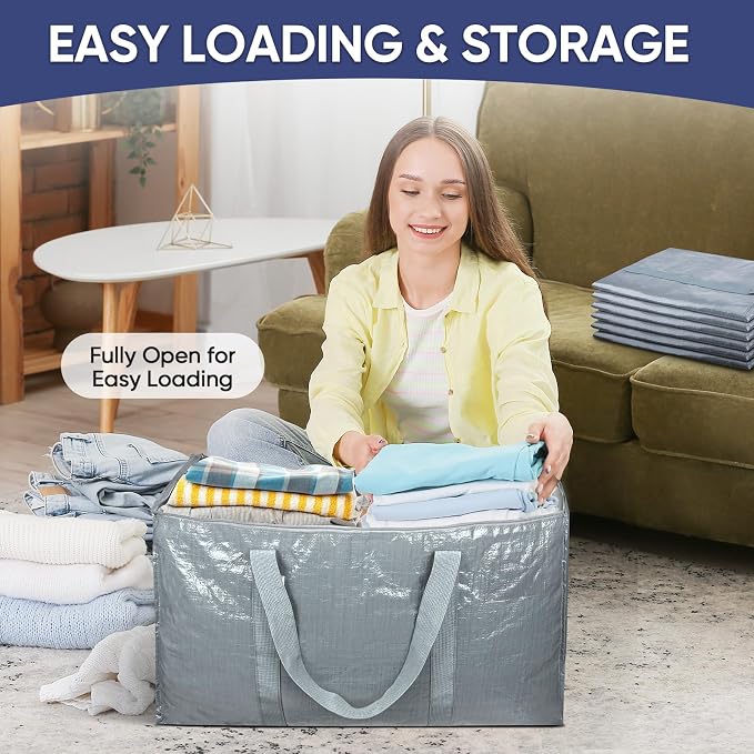 TICONN 8 Pack Extra Large Moving Bags Heavy Duty - Image 7