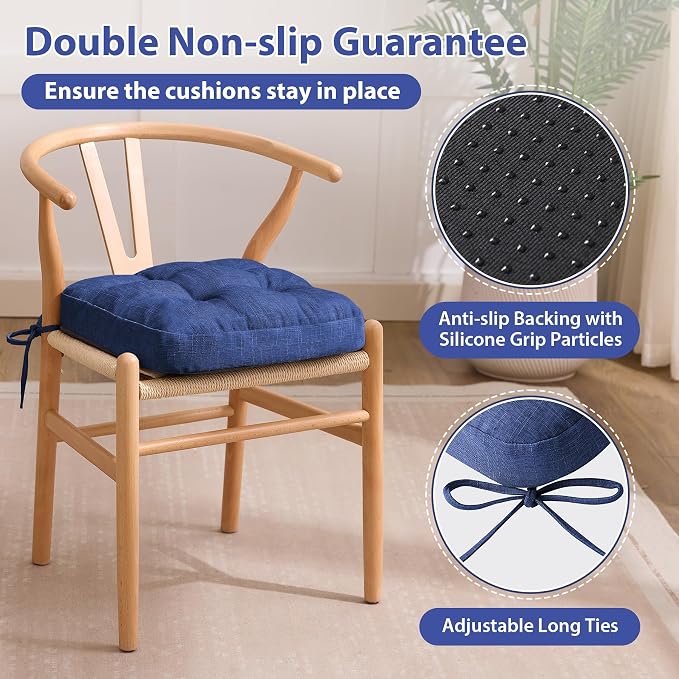 IASEAHK Chair Cushions, Dining Chair Cushions, Tufted Indoor Chair Pads - Image 4