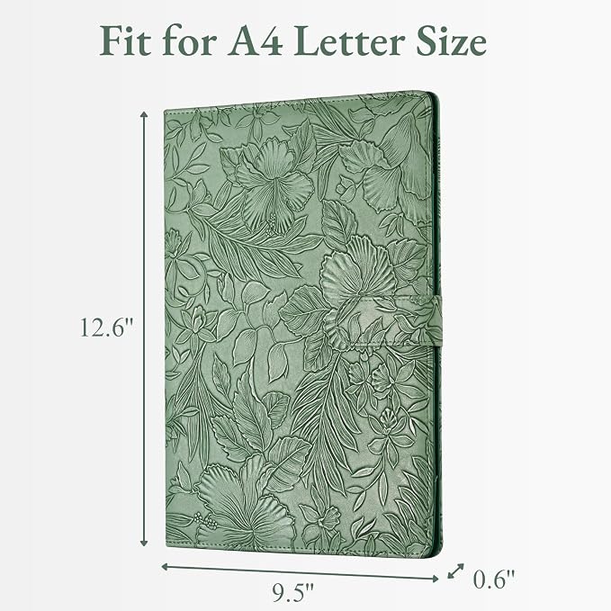 Mymazn Padfolio Portfolio Binder, Faux Leather Interview Resume Folder - Image 3