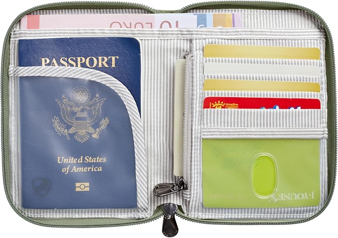Travelon RFID Blocking Passport Zip Wallet - Image 6