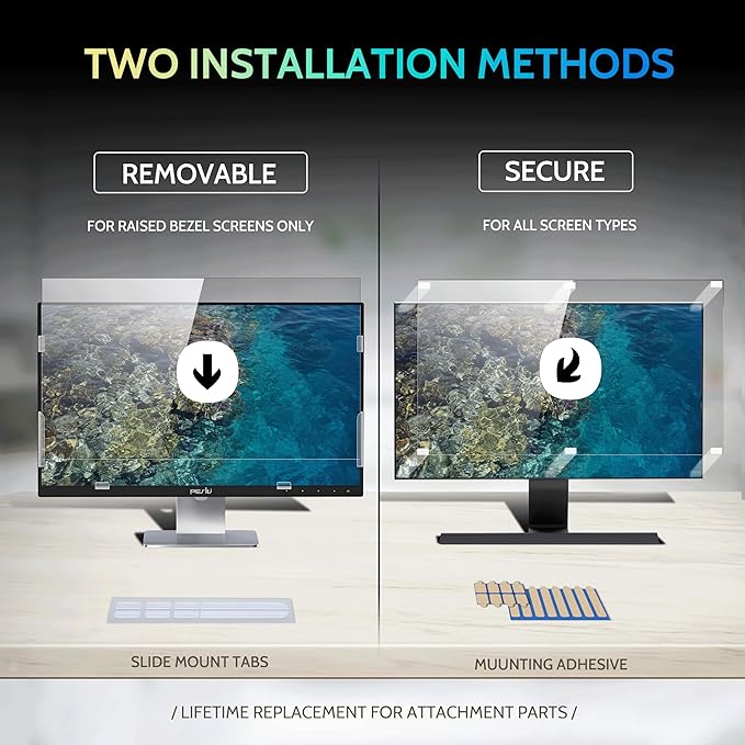 Peslv 28 Inch Privacy Screen for Computer Monitor 16:9 Aspect Ratio, Eye - Image 3