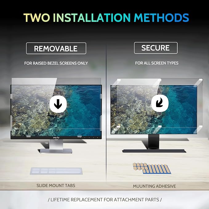Peslv 24 Inch Privacy Screen for Computer Monitor 16:9 Aspect Ratio, Eye - Image 4