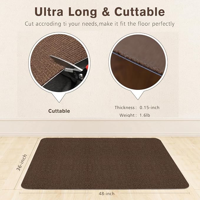 Sycoodeal Office Chair Mat for Hardwood Floor, Office Computer Gaming Chair Mat - Image 2