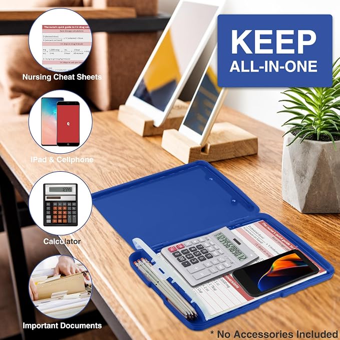 Sooez Clipboards with Storage, High Capacity Clip Boards 8.5x11 with Storage - Image 5