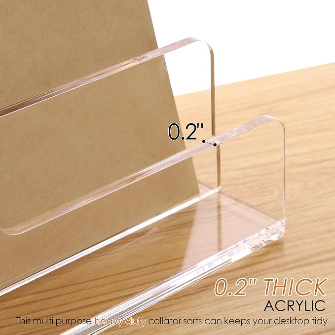 SANRUI 3 Compartments Mail Organizer Letter Holder - Image 3