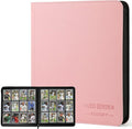12-Pocket Business Card Binder holds 720 Cards, Premium Diamond Texture PU by CARDBINDER
