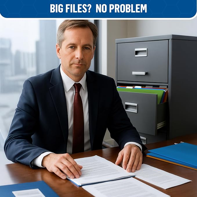 30 Pack Hanging File Folders Legal Size 8.5x14 - Image 5