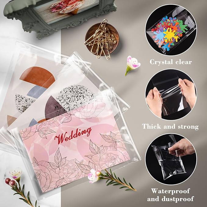 Golden State Art, Acid-Free Resealable Cellophane Bags - Image 5