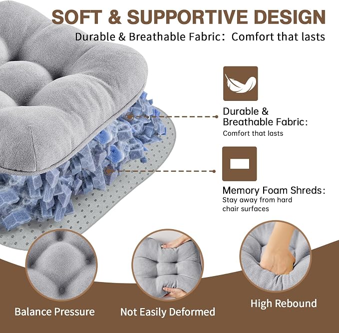 BETU Chair Cushions for Dining Chairs Set of 4, 3.5" Thick Kitchen Table Chair - Image 9