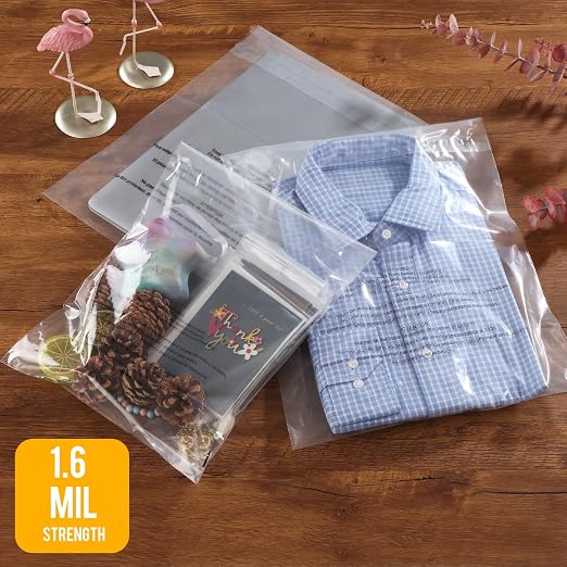 iMailer - 100 Count - 14" x 20" Clear Plastic Poly Bags - Image 5