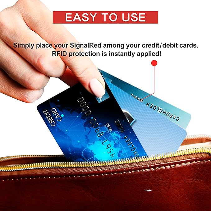 SaiTech IT 2 Pack RFID Blocking Cards Protect Your Entire Wallet, and Cards - Image 7