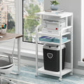 Fannova 4 Tier White Printer Stand Table by Fannova