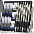 WUO 0.7mm Mechanical Pencil Set in Storage Case, 1 Eraser Pen, 12 Eraser Refills by WUO
