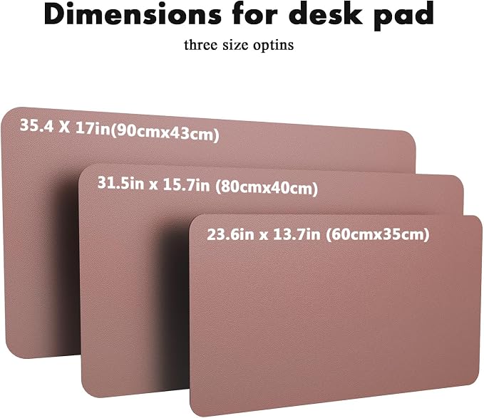 YSAGi Double-Sided Desk Pad, 31.5"x15.7" Leather Desk Mat, Eco Cork Desk Pad - Image 8