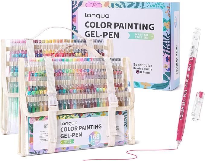 languo 168 PCS Acrylic Gel Pens by languo