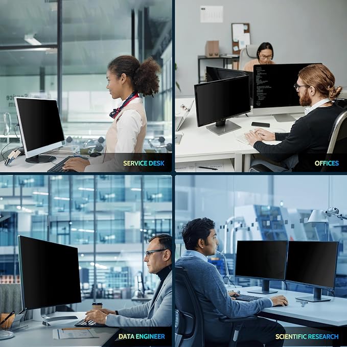 Peslv 24 Inch Privacy Screen for Computer Monitor 16:9 Aspect Ratio, Eye - Image 7
