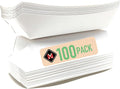 Mr Miracle 7 Inch Paper Hot Dog Tray in White. Pack of 100. Disposable by MrMiracle