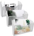 EasyPAG Wall File Organizer 3 Pack, Hanging File Organizer Wall Mount, Metal by EasyPAG